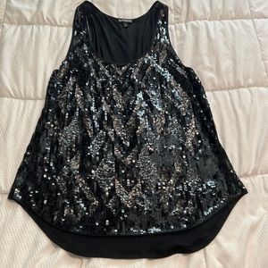 Express black sequence with silver detail